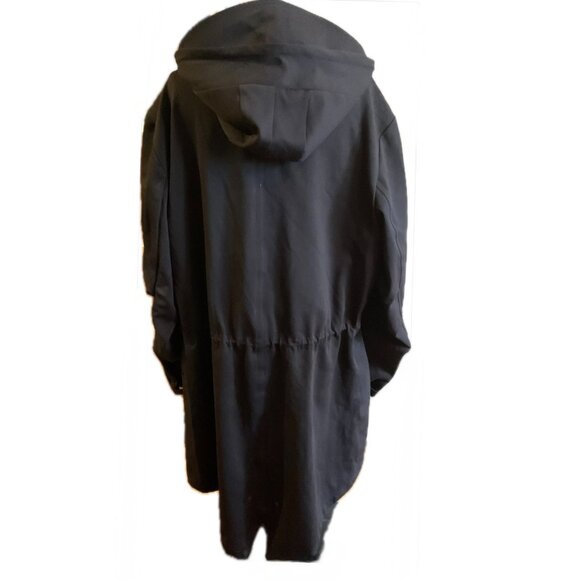 Y-3 Adidas/Yohji Yamamoto Hooded Double Zip Fishtail Coat - Picture 13 of 16